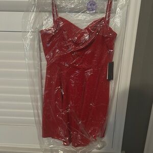 Elegant Red Women's Dress
